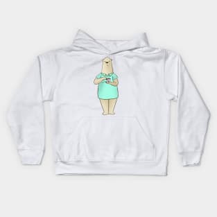 polar tea time Kids Hoodie